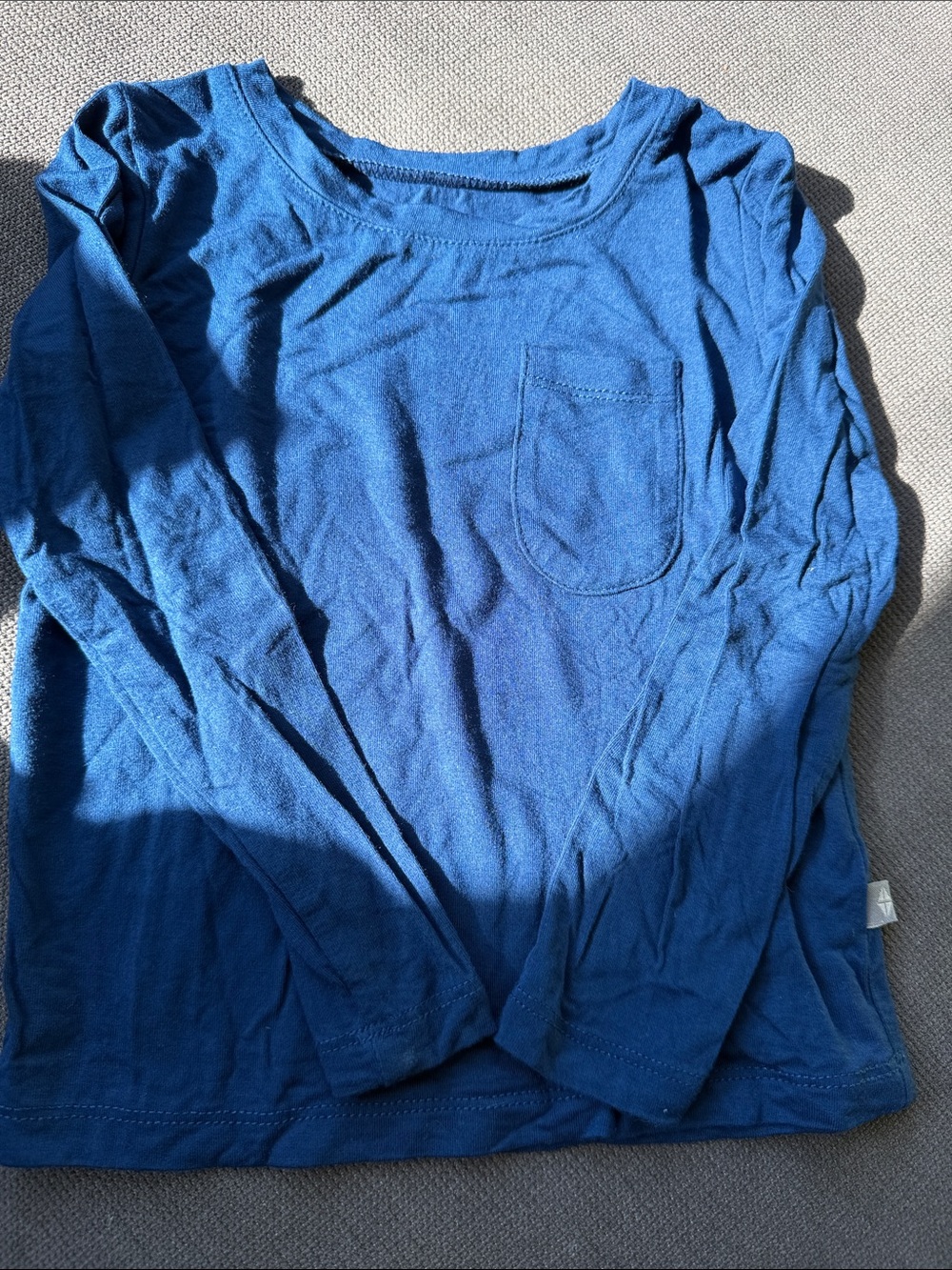 Kyte BABY Blue Long Sleeve Pocket Tee